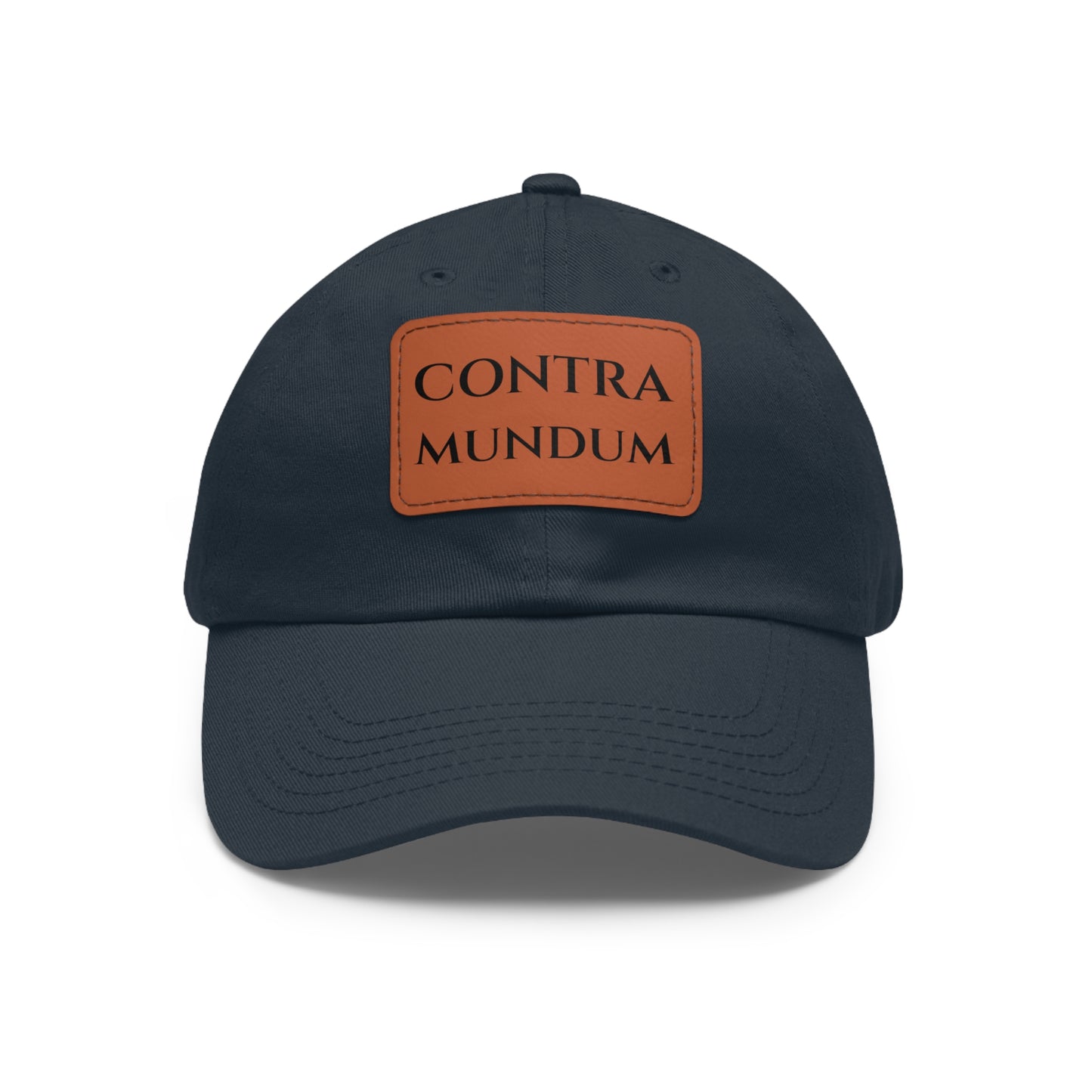 Leather Patch 'Contra Mundum' Hat