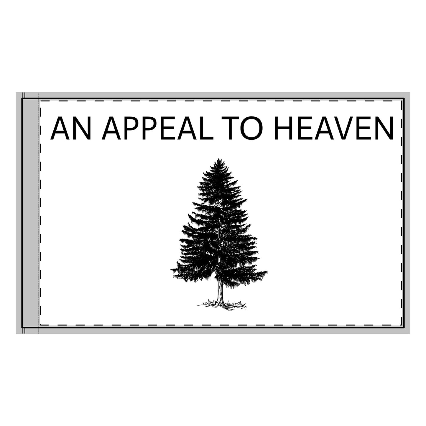 White Two-Sided 'An Appeal to Heaven' Flag