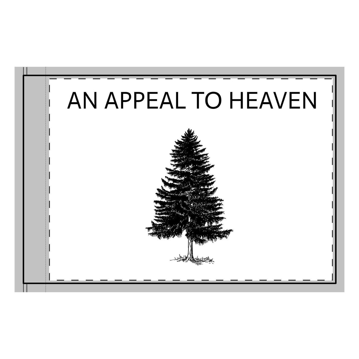 White Two-Sided 'An Appeal to Heaven' Flag