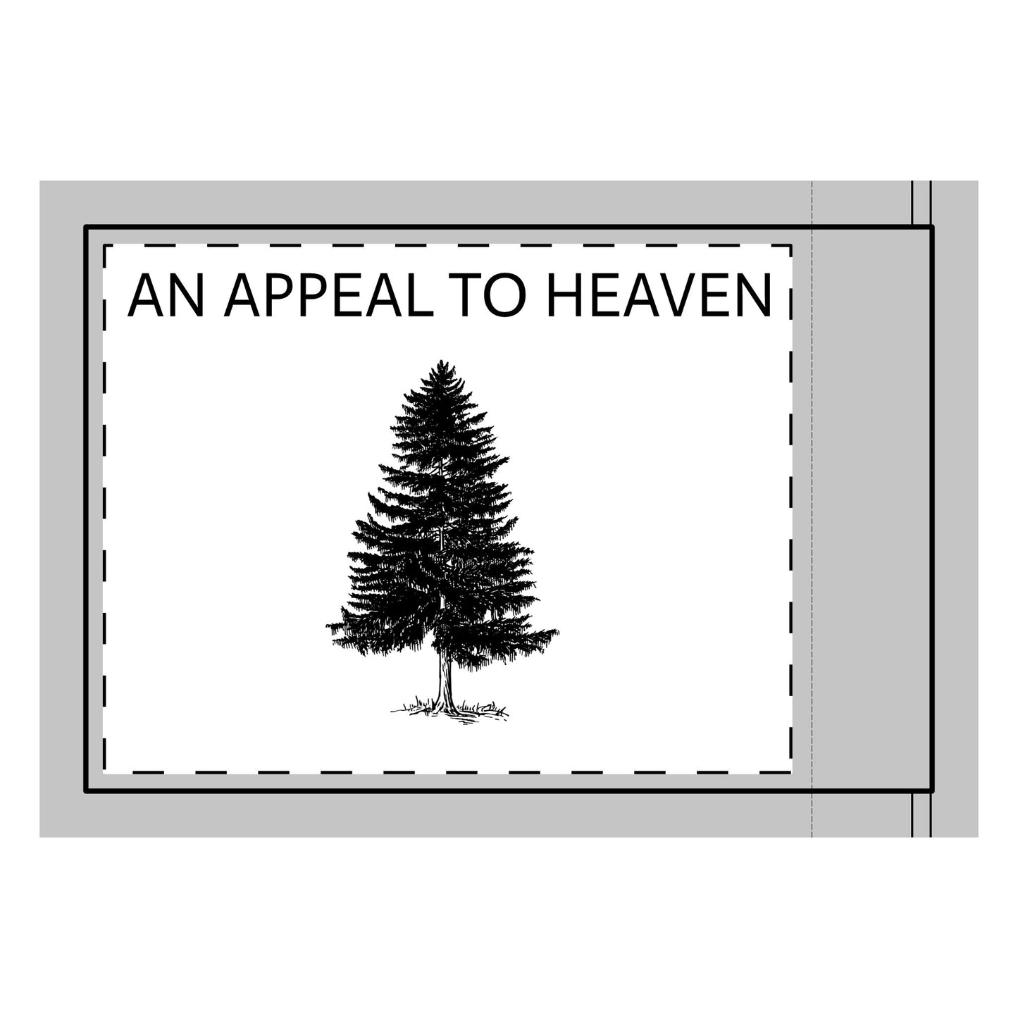 White Two-Sided 'An Appeal to Heaven' Flag