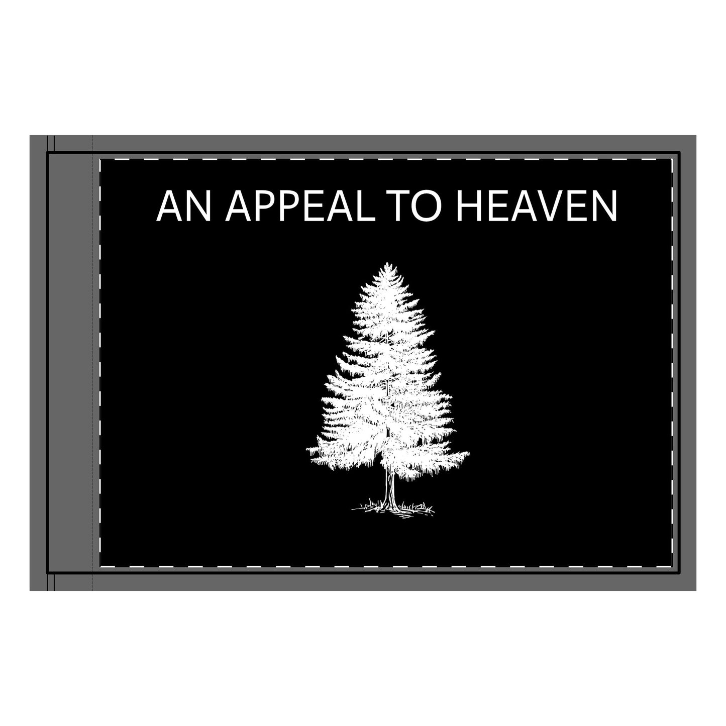 Black Two-Sided 'An Appeal to Heaven' Flag