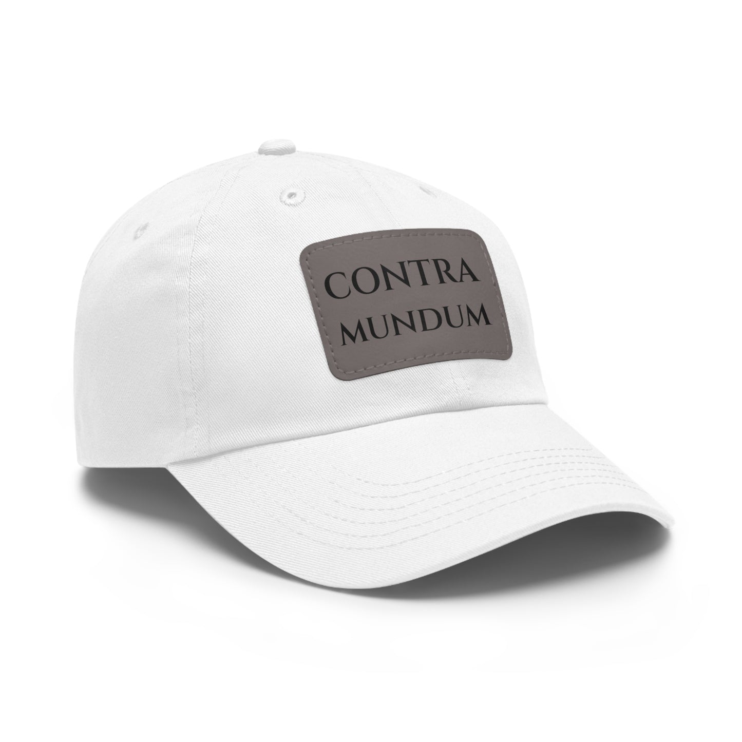 Leather Patch 'Contra Mundum' Hat