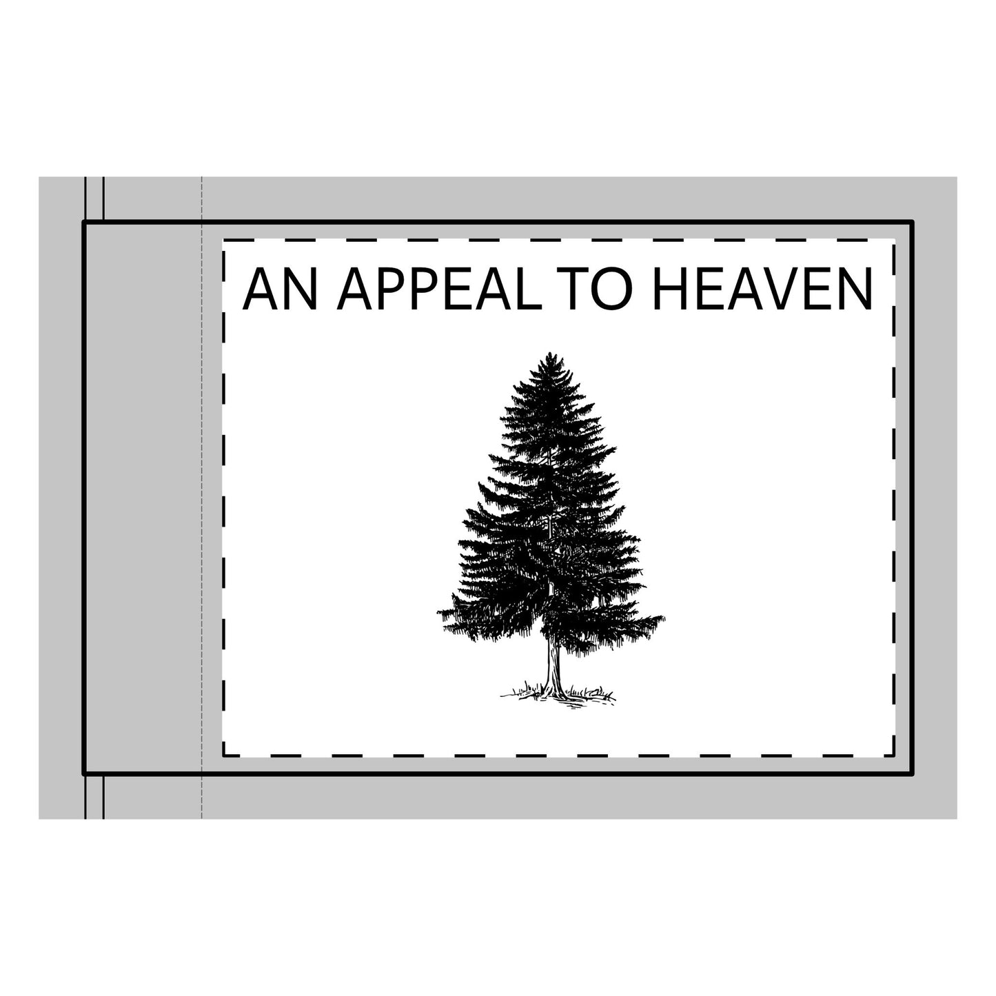 White Two-Sided 'An Appeal to Heaven' Flag