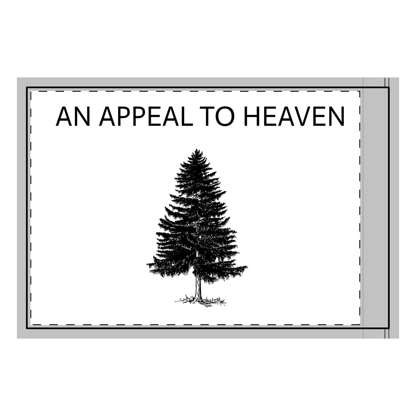 White Two-Sided 'An Appeal to Heaven' Flag