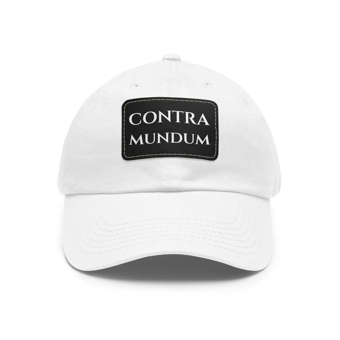 Leather Patch 'Contra Mundum' Hat