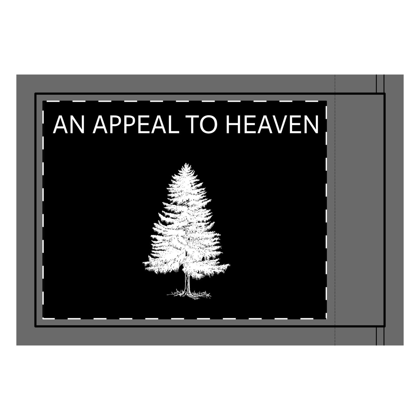 Black Two-Sided 'An Appeal to Heaven' Flag