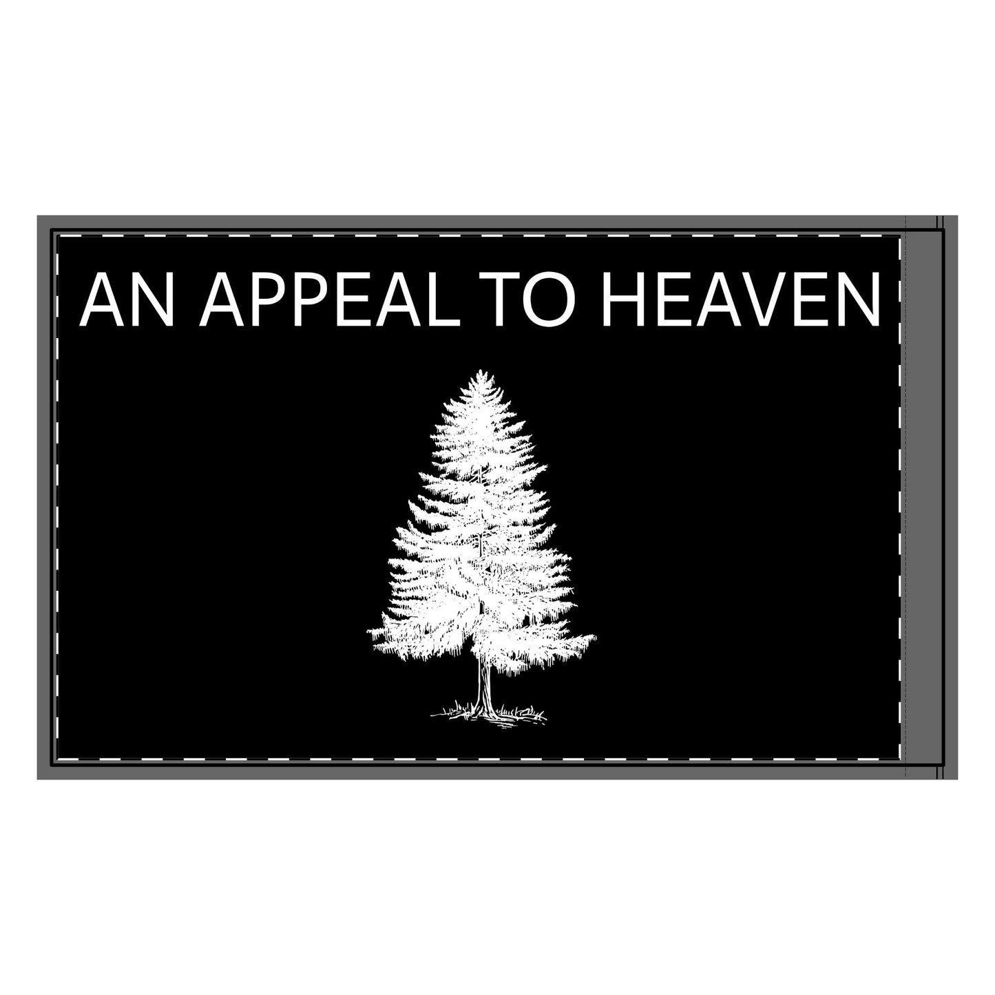 Black Two-Sided 'An Appeal to Heaven' Flag