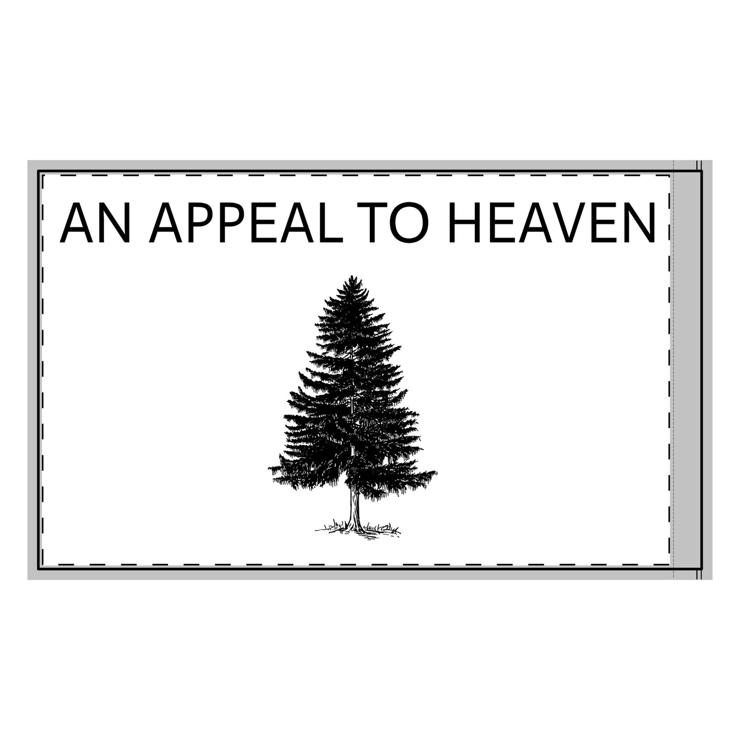 White Two-Sided 'An Appeal to Heaven' Flag