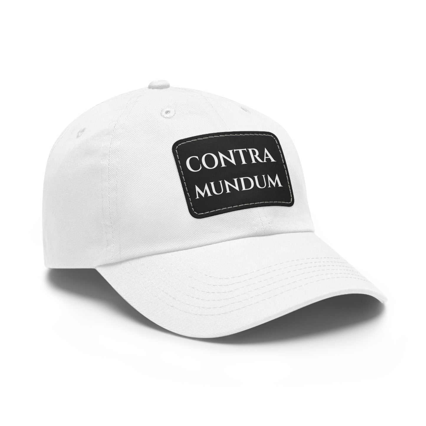 Leather Patch 'Contra Mundum' Hat